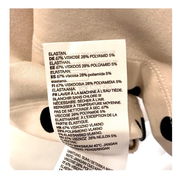 NWOT H&M Polka Dot Puff Sleeve Top - Picture 6 of 8